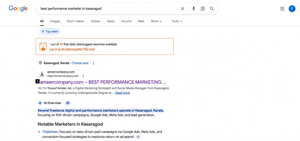 i ranked my own website while learning seo